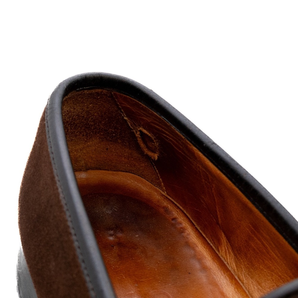 Gucci Men's Horsebit Loafers Brown Suede Slip-On Lug Sole Tom Ford Era -US.8.5 - Picture 10 of 14